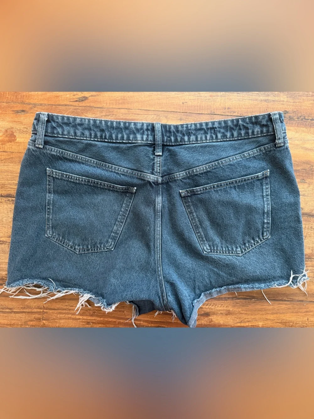 90s Baggy Black Wash Denim Cutoff Shorts